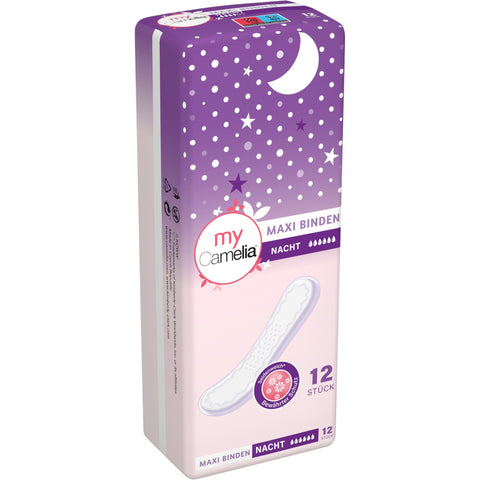 Camelia Maxi Binden Nacht 12 Stück