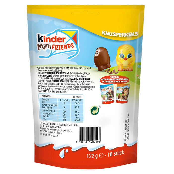 Ferrero kinder Mini Friends Knusperkeks 18 stk. 122g