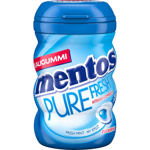 Mentos Pure Fresh Kaugummi in der Geschmacksrichtung Minze, 70 Gramm Packung
