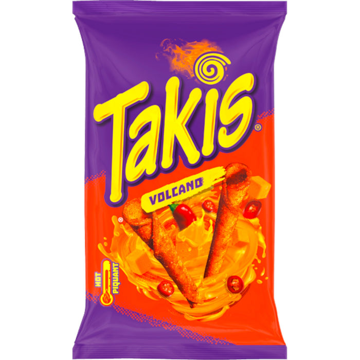 Takis Volcano Hot Maischips mit Käse- und Chiligeschmack 100g