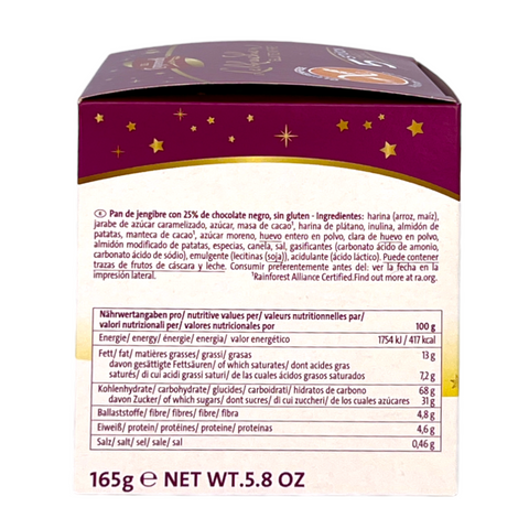 Coppenrath Lebkuchen glutenfrei 165 g (5 Stück) | mit Zartbitterschokolade, laktosefrei