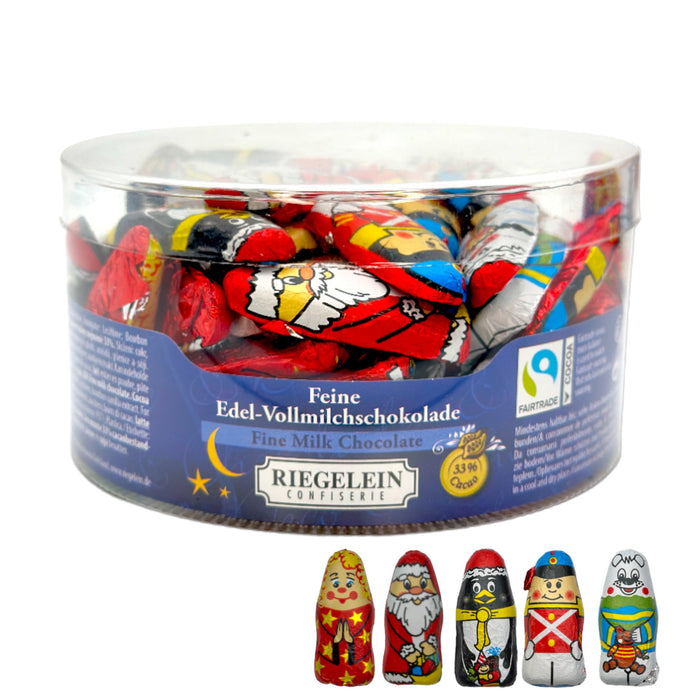 Riegelein Winterfiguren Minis aus Feine-Vollmilchschokolade Fairtrade 72x 5g (400g)