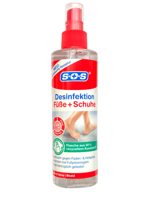 SOS Fuß-Desinfektionsspray gegen Schweiß & Fußgeruch 250ml