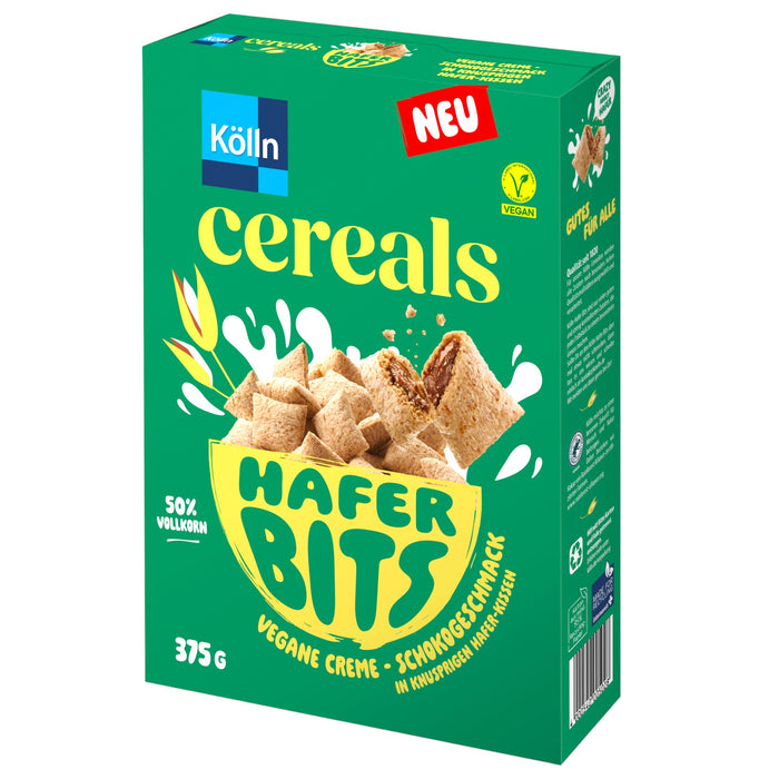 Kölln Cereals Hafer Bits 50% Vollkorn Vegane Schoko Creme 375g