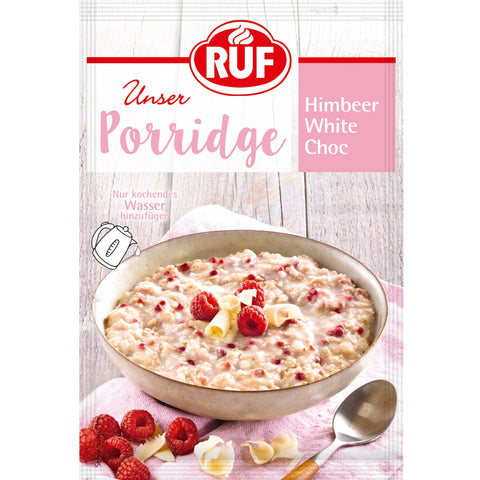 RUF Porridge Himbeer White Choc Hafermahlzeit 65g