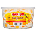 Haribo Spiegeleier 975 g – köstliche Fruchtgummi‑Schaumeier mit weichem Schaumzuckerboden, orange-farbigem Gummitopping – perfekt zum Teilen.
