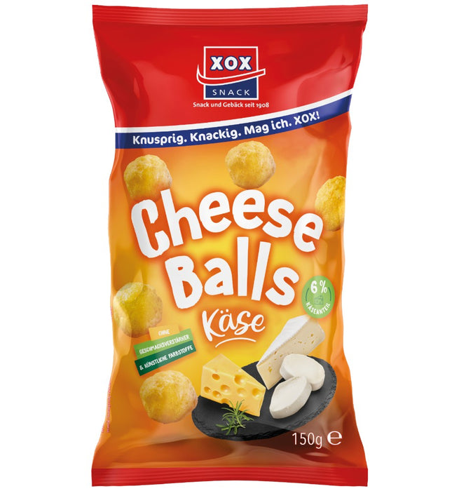 XOX Cheese Balls Maissnack mit Käsegeschmack 150g