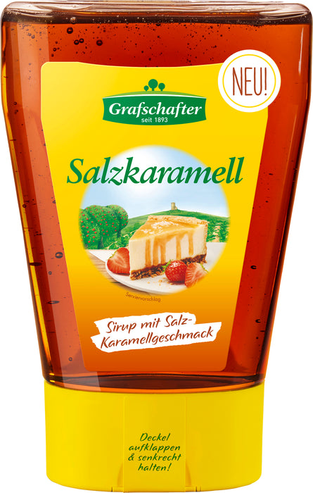 Grafschafter Salzkaramell | Salted Caramell | Sirup mit Salz-Karamellgeschmack 500g