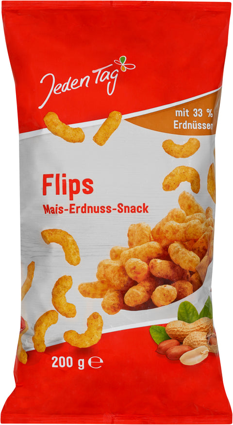 Jeden Tag Flips Mais Erdnuss Snack 200g