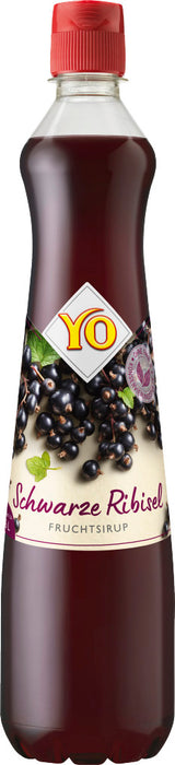 YO Fruchtsirup Schwarze Johannesbeere Ribisel | Vegan | 700ml