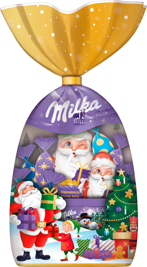 Milka Weihnachtsmischung 224g | Alpenmilch-Schokoladenmix für Advent & Geschenk
