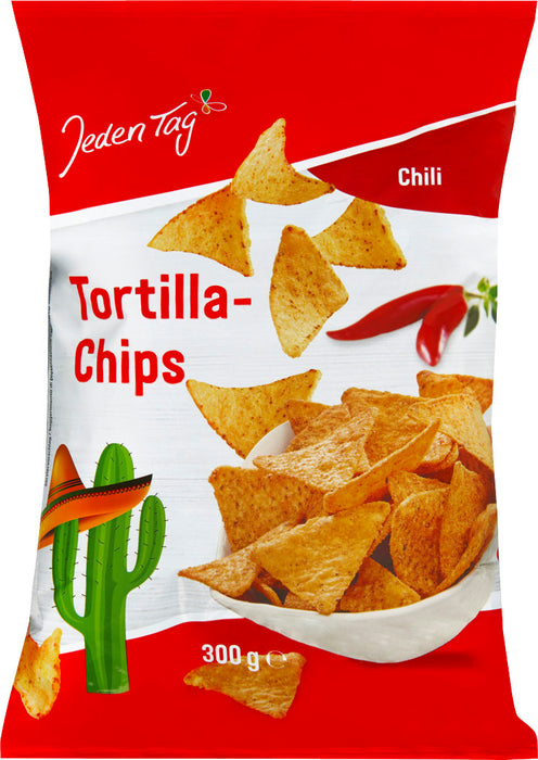Jeden Tag Tortilla Chips mit Chiligeschmack 300g