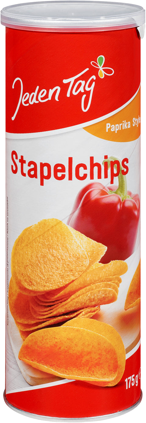 Jeden Tag Stapelchips Paprika Style 175g