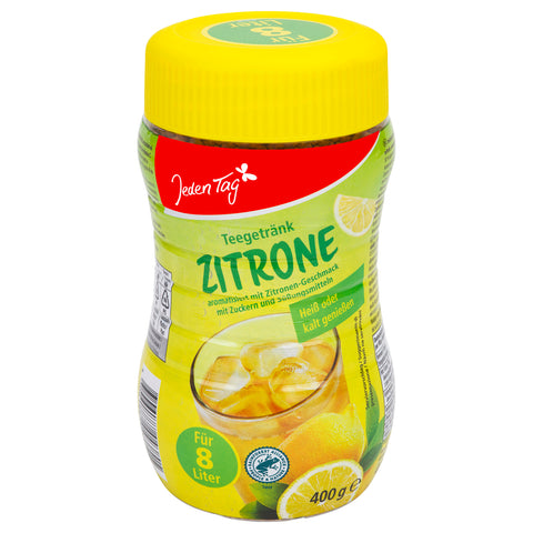 Jeden Tag Zitronen-Tee Getränkepulver 400 g – Instant-Zubereitung mit Vitamin C