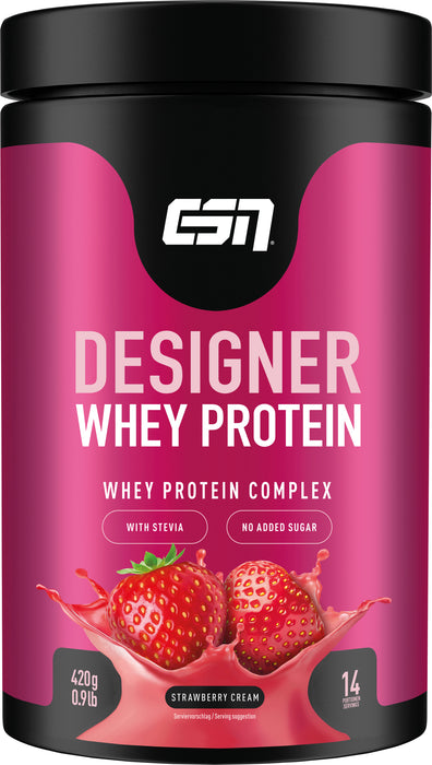 ESN Designer Whey Protein Strawberry Cream Geschmack 420g