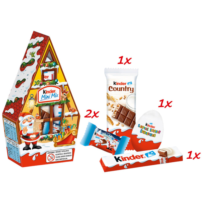 kinder Mini Mix Weihnachtshäuschen 76g