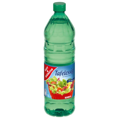 Gut & Günstig Tafelessig 5 % Säure 1 L hell, aus Branntweinessig