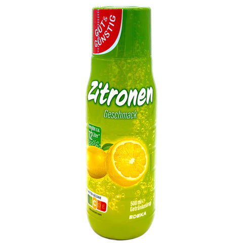 Gut & Günstig Zitrone Sirup 500 ml Flasche