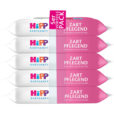Hipp Babysanft Zart & Pflegend Feuchttücher 5x 48 Tücher