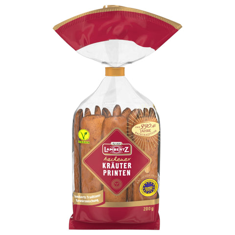 Lambertz Aachener Kräuter-Printen 200 g, würziges Lebkuchen-Gebäck