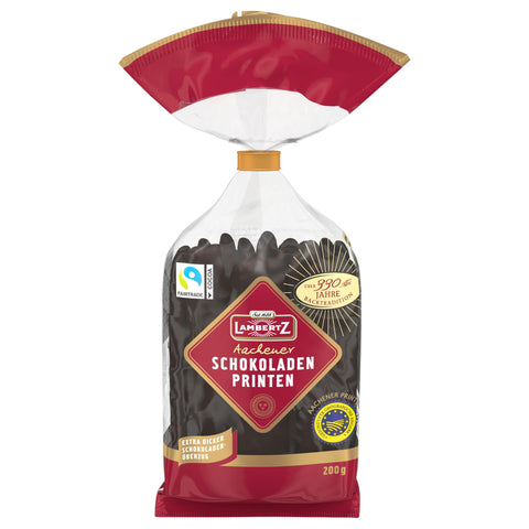 Lambertz Aachener Schokoladen-Printen 200 g, Zartbitterschokolade