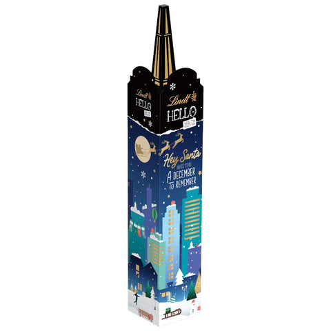 Lindt & Sprüngli Hello Xmas Hey Santa Tower Adventskalender 235g 2024