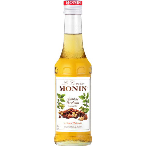 Monin Geröstete Haselnuss Sirup 250 ml | kräftige Haselnussnoten, Karamell Touch