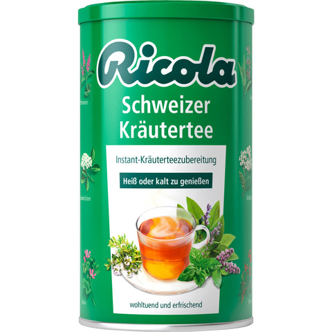 Ricola Schweizer Kräutertee Instant 200 g | Schweizer Alpenkräuter, heiß oder kalt