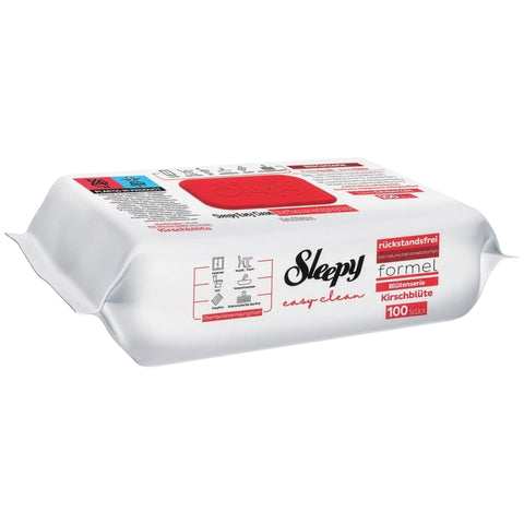 Sleepy Easy Clean Rot Kirschblüte 100 Stück | Allzweck-Reinigungstücher
