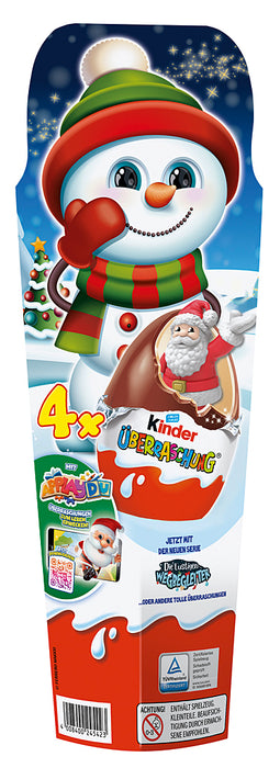 Ferrero Kinder Überraschung Weihnachten 4X Ü-ei, 80g
