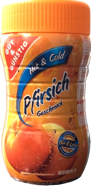 Gut & Günstig Hot & Cold Instanttee Pfirsich Geschmack 400 g