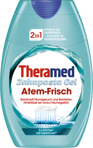 Theramed 2in1 Zahnpasta Gel Atem-Frischmit OptaCool 75ml