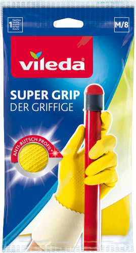 Vileda Super Grip der griffige Handschuh Größe M / 8