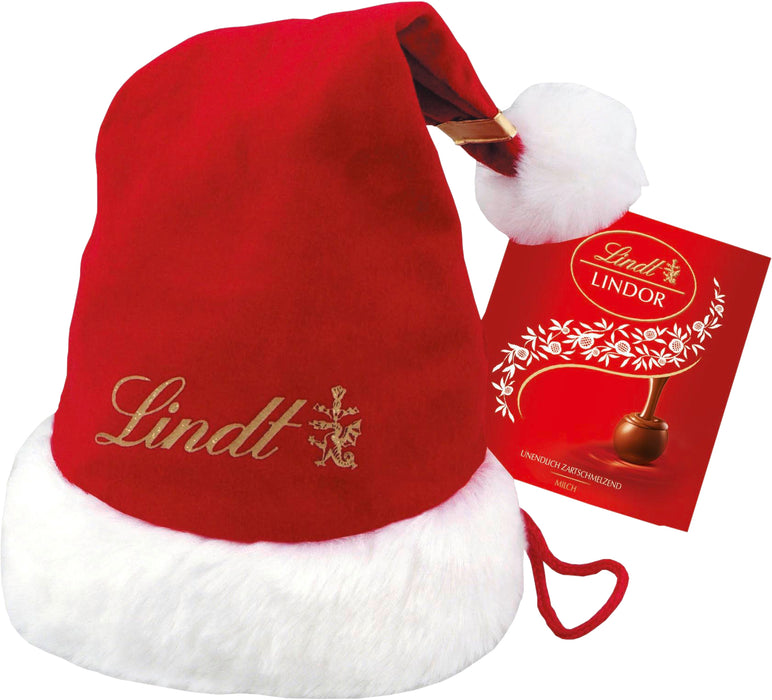 Lindt & Sprüngli Weihnachtsmann Mütze mit LINDOR Kugeln 175 g