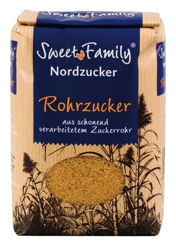 Sweet Family Nordzucker Cane Sugar Rohrzucker unraffiniert 1Kg