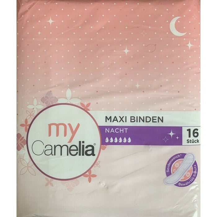 5x my Camelia Maxi Binden Nacht für Damen 16 Binden je Packung