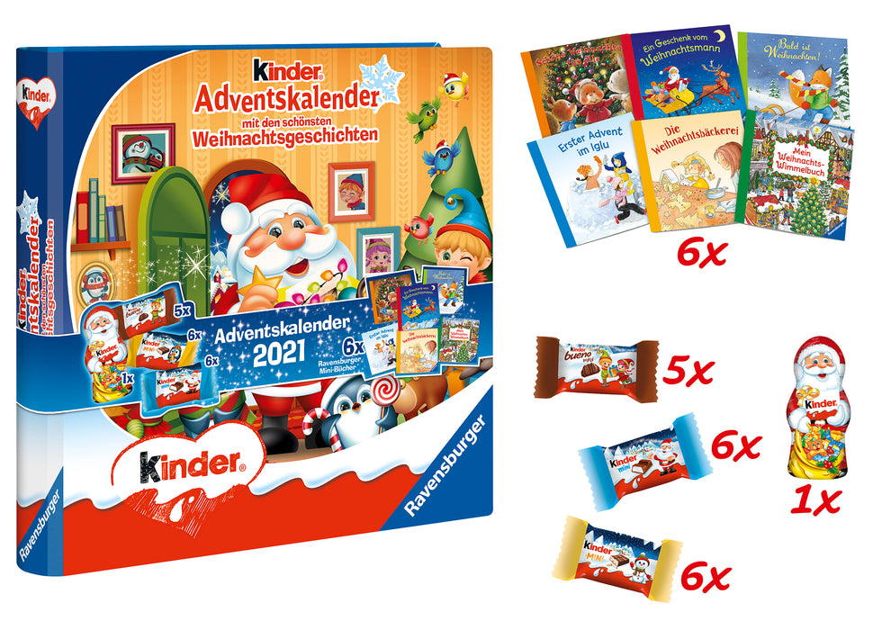 Ferrero Kinder Ravensburger Adventskalender 109g, 2021